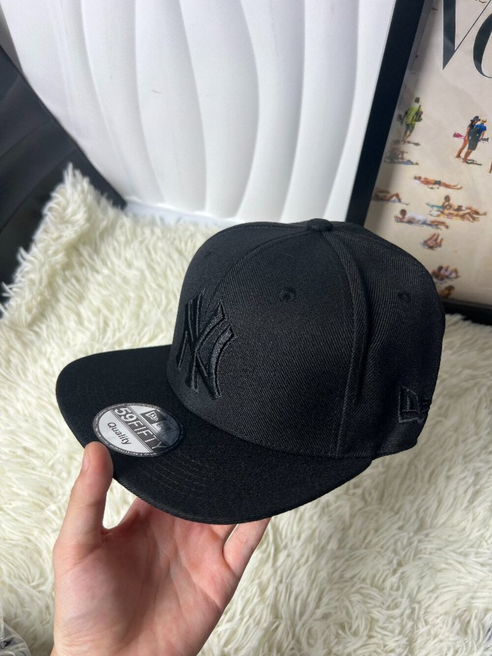 Embroidered Snapback Baseball Hat Black Cap Urban Style Adjustable Streetwear Ac